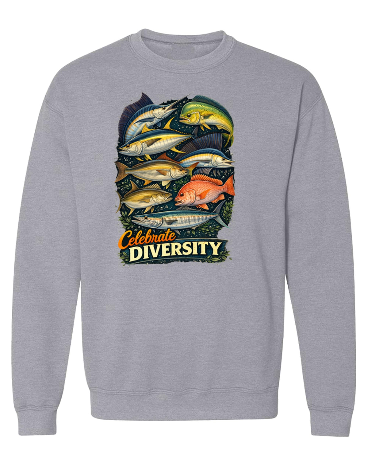 Saltwater Fishing — Sport Gray Sweatshirt — front