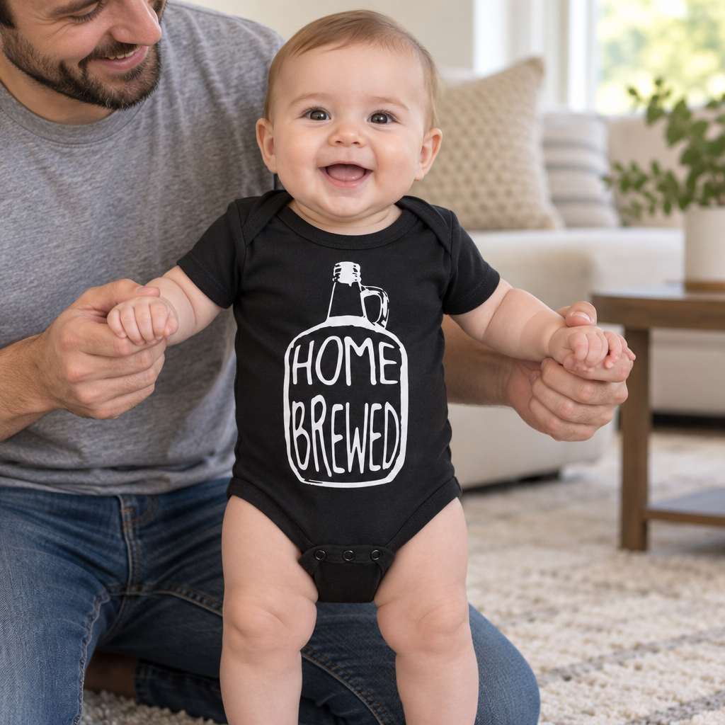 Home Brewed — Black Infant Bodysuit — lifestyle alt