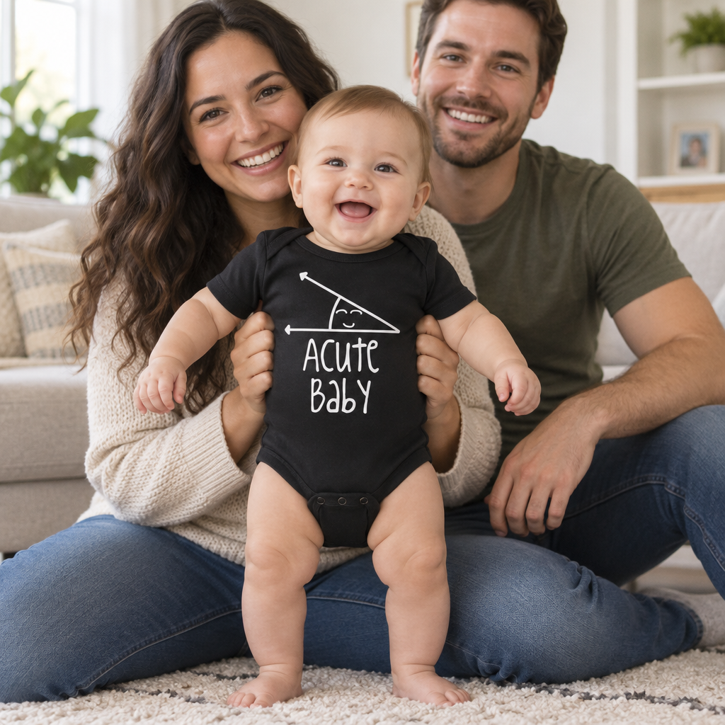 Acute Baby — Black Infant Bodysuit — lifestyle group