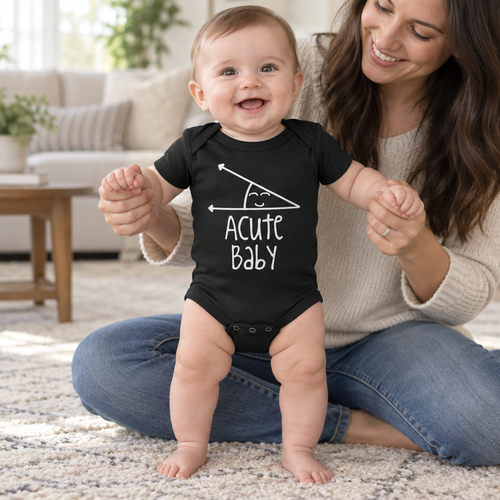 Acute Baby — Black Infant Bodysuit — lifestyle hero