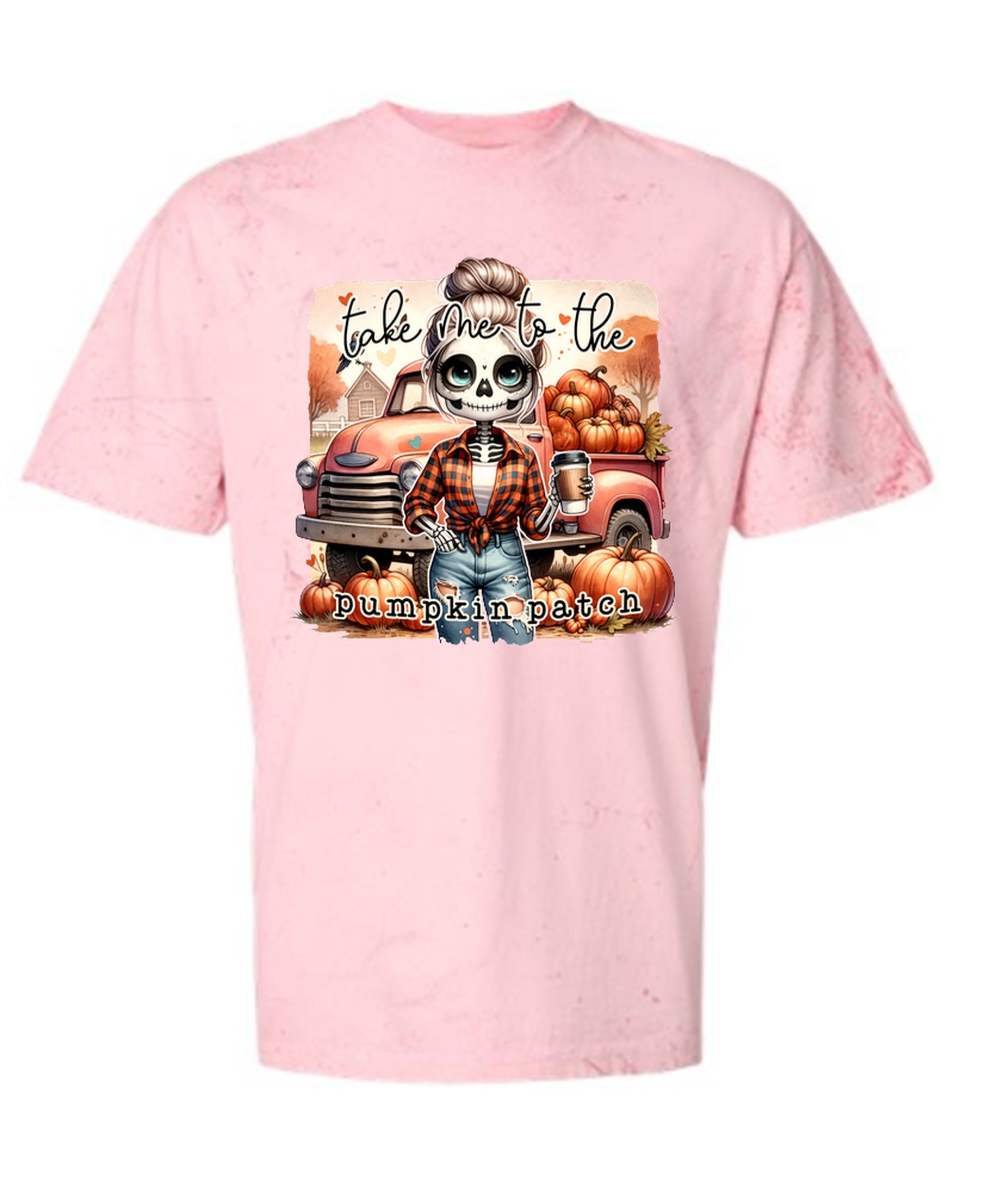 Take Me To Pumpkin Patch - Comfort Colors Tee - Hibiscus