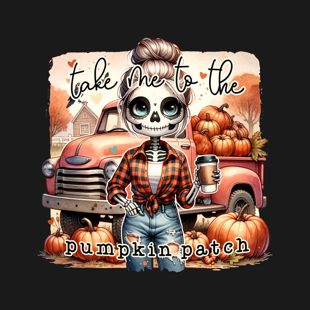 Take Me To Pumpkin Patch - black