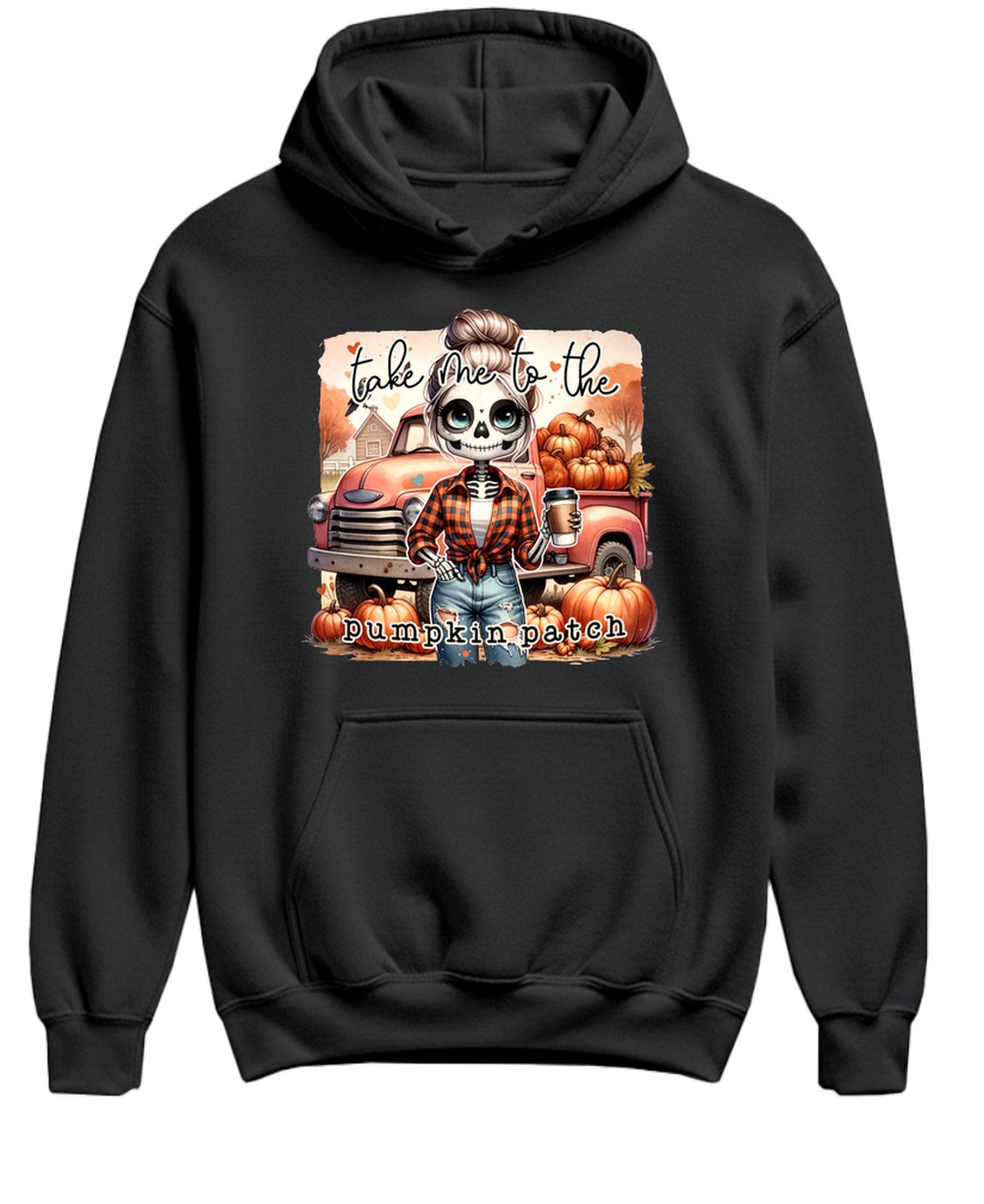 Take Me To Pumpkin Patch - Hoodie - Black