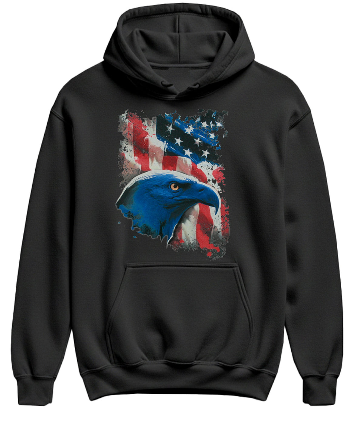 Eagle Flag Freedom Patriot Abd? - Hoodie - Black