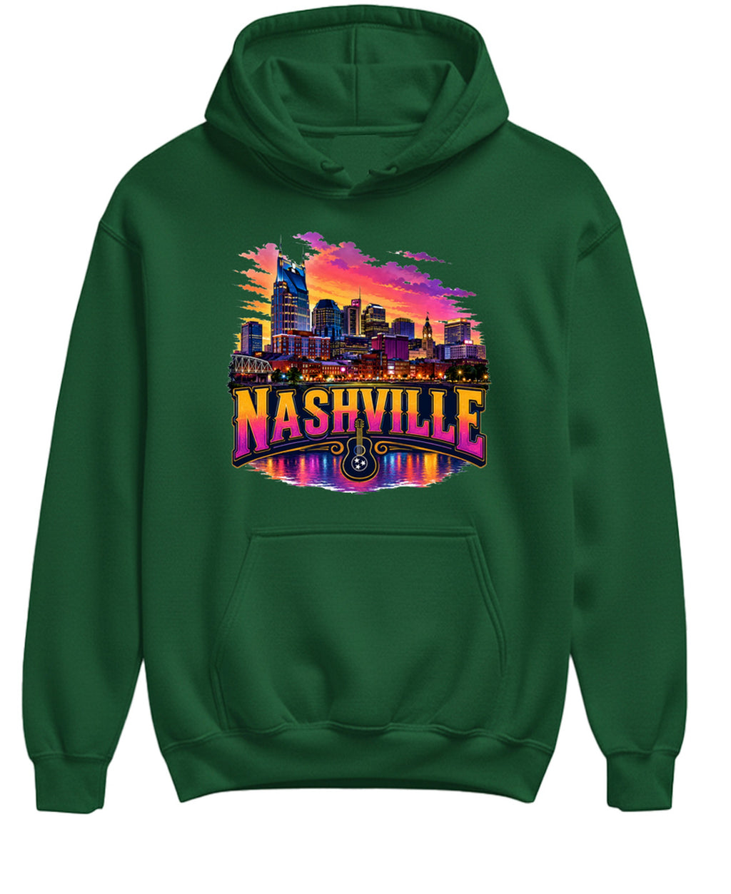 Nashville - Hoodie - Forest Green
