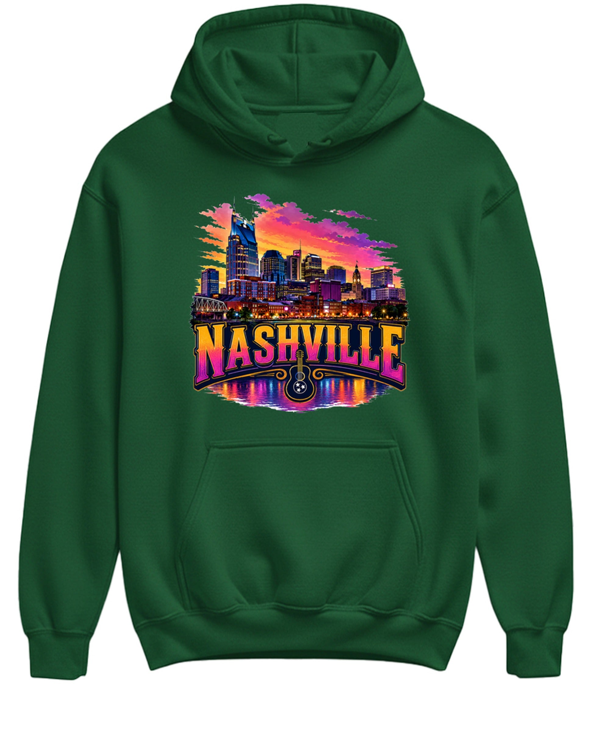 Nashville - Hoodie - Forest Green