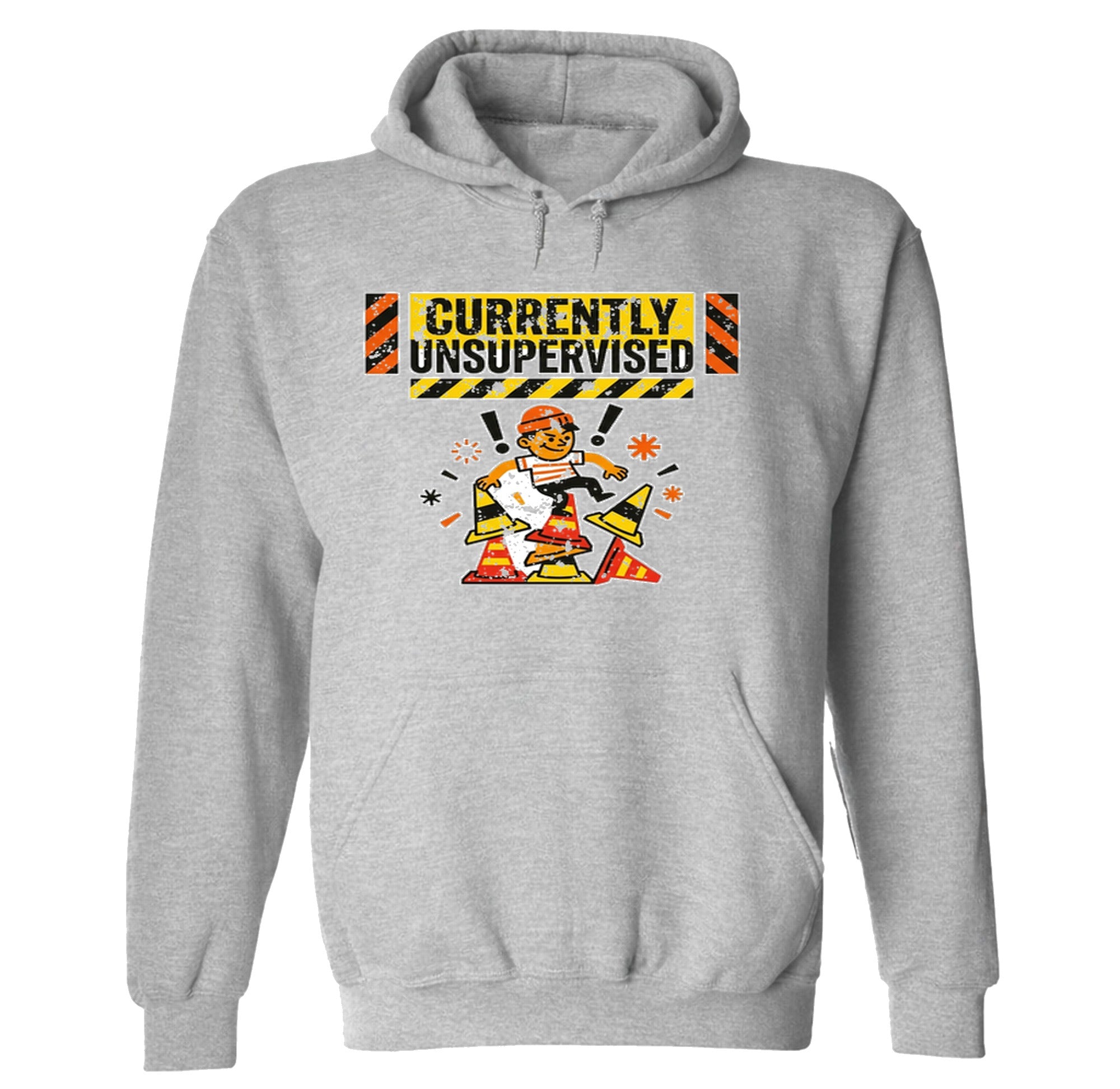 Currently Unsupervised - Hoodie - Sport Grey