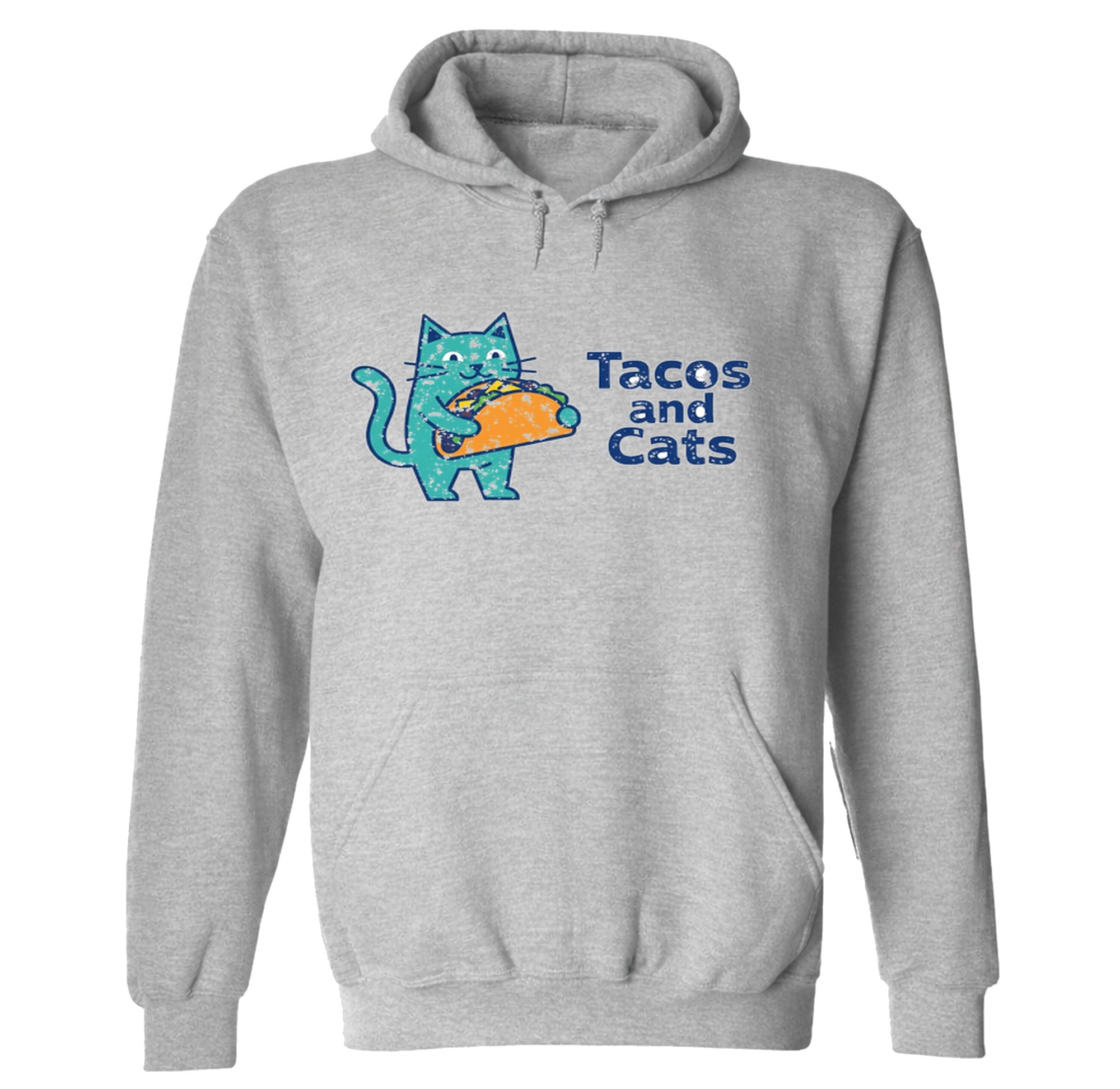 Tacos And Cats - Hoodie - Sport Grey