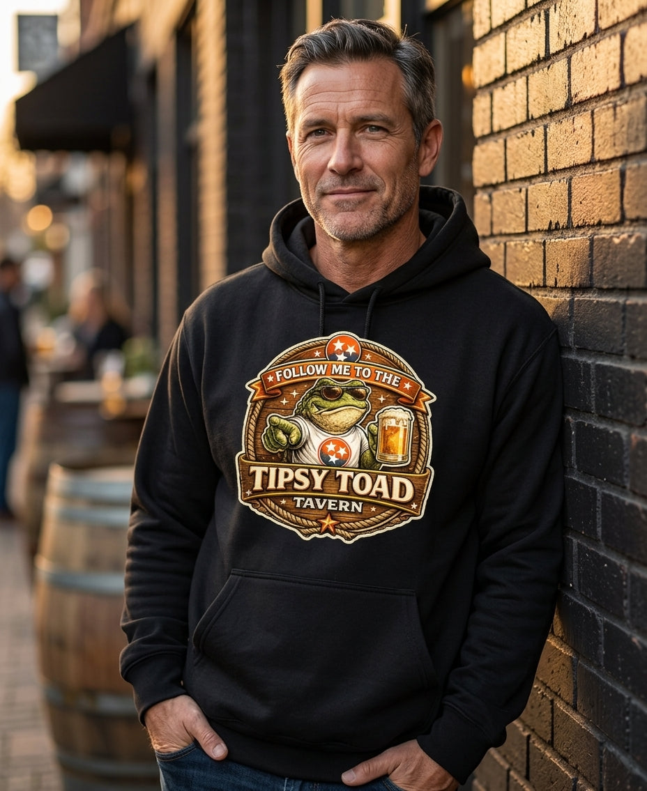 Country Bar Hoodie Tipsy Toad Tavern Western Honky-Tonk Sweatshirt for Men Women lifestyle