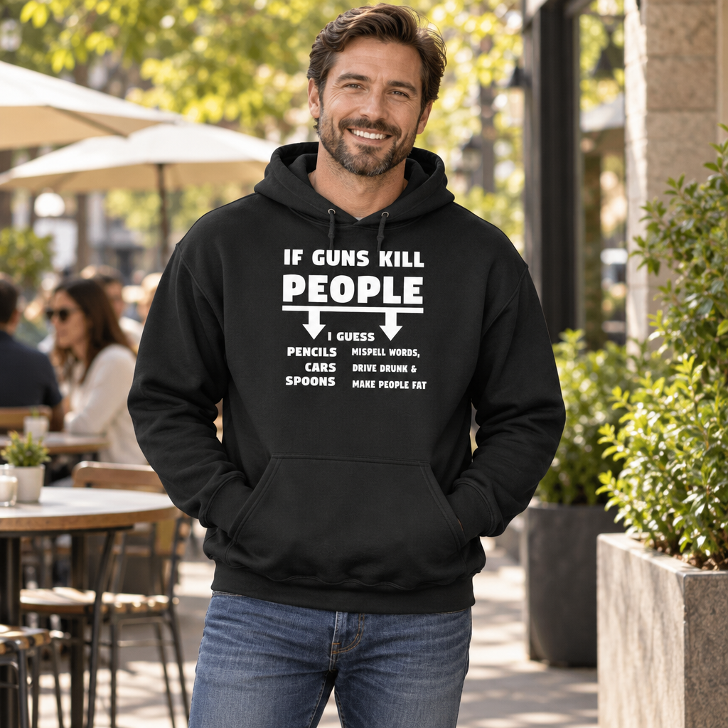 If Guns Kill People — Black Hoodie — lifestyle alt