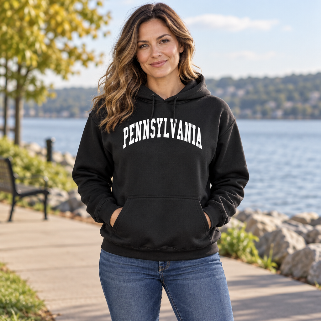 Pennsylvania — Black Hoodie — lifestyle alt