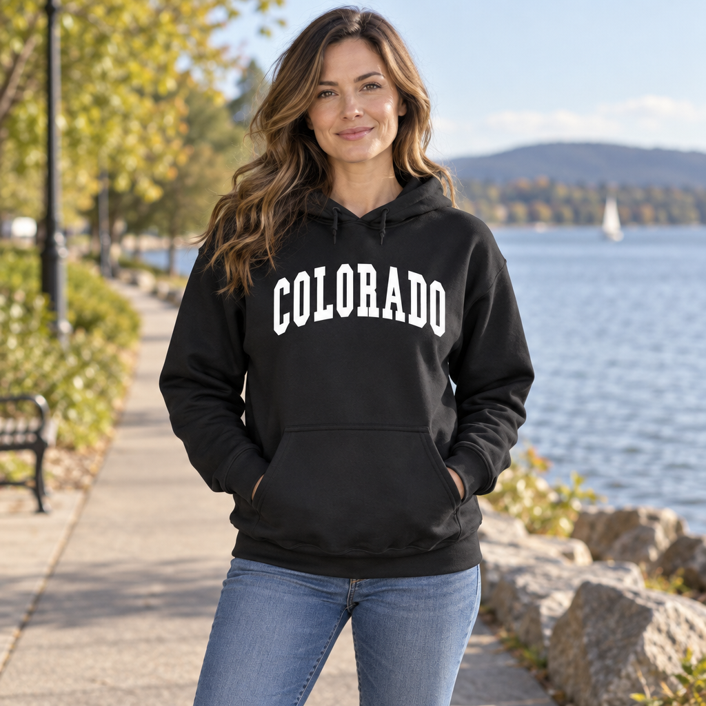 Colorado — Black Hoodie — lifestyle alt