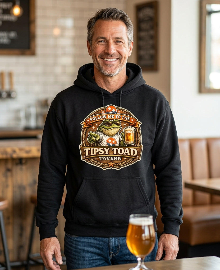 Country Bar Hoodie Tipsy Toad Tavern Western Honky-Tonk Sweatshirt for Men Women lifestyle