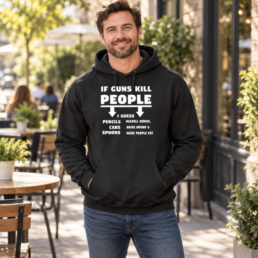 If Guns Kill People — Black Hoodie — lifestyle hero