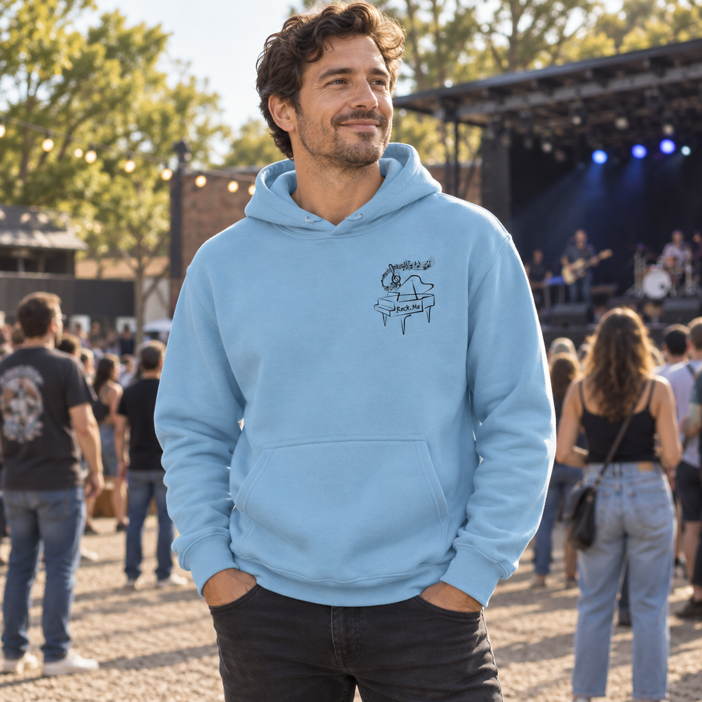 Rock Me Amadeus — Light Blue Hoodie — lifestyle alt