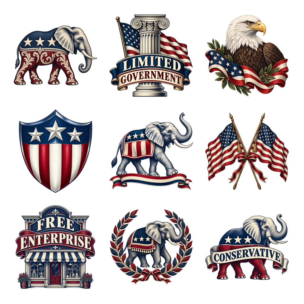 Republican Symbols — Complete assortment