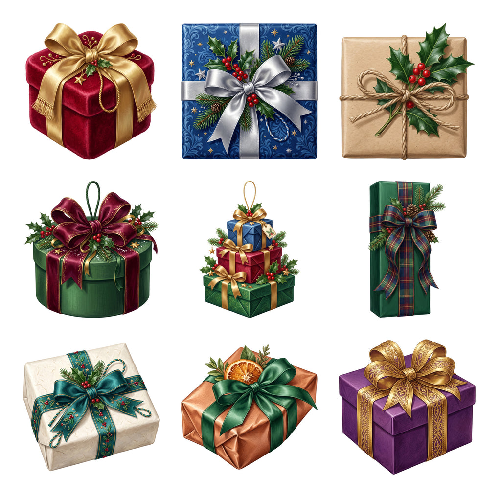 Ribbon Wrapped Gifts — Complete assortment