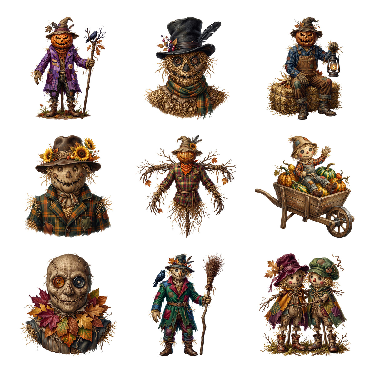 Spooky Scarecrows — Complete assortment