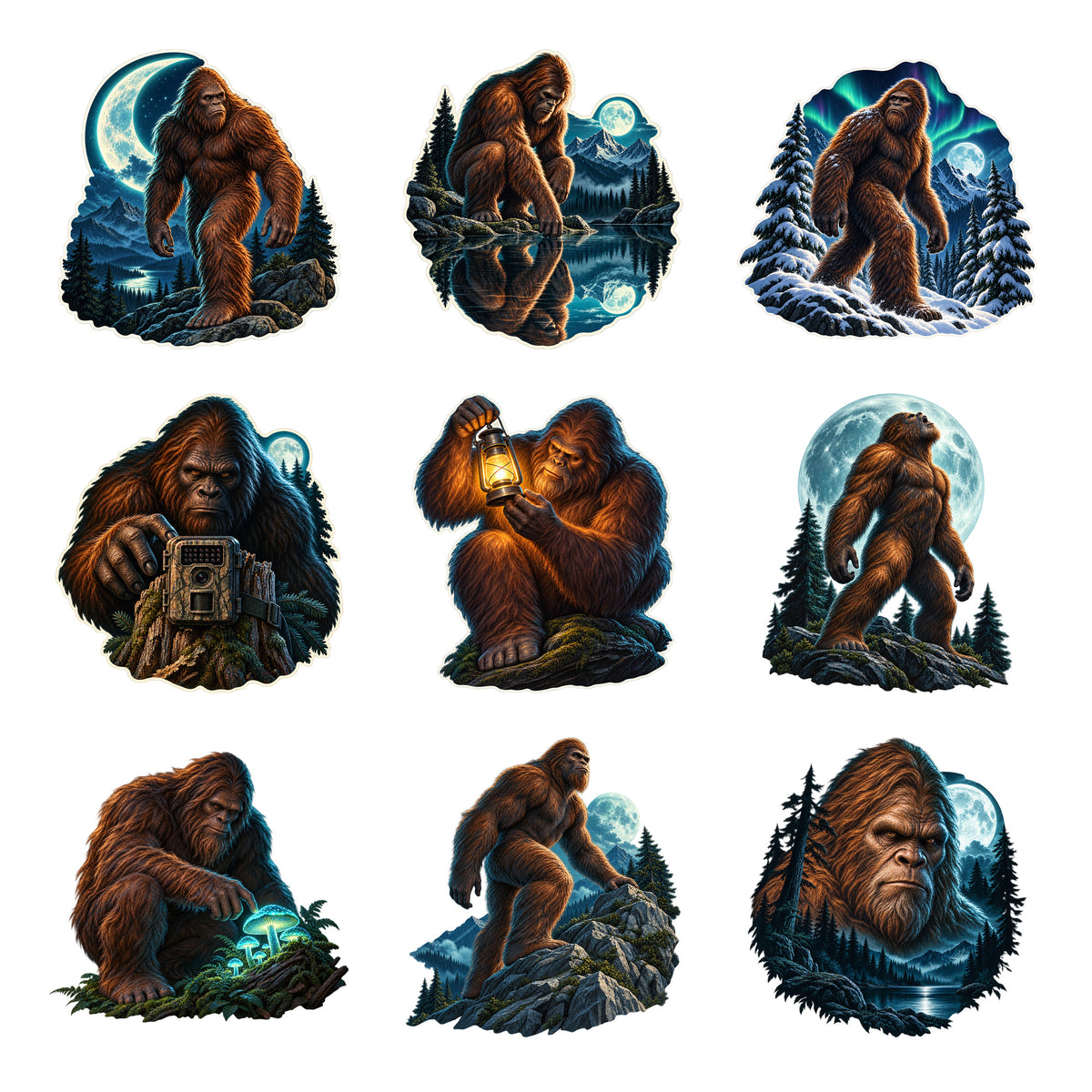 Bigfoot - Moonlight Mysteries — Complete assortment