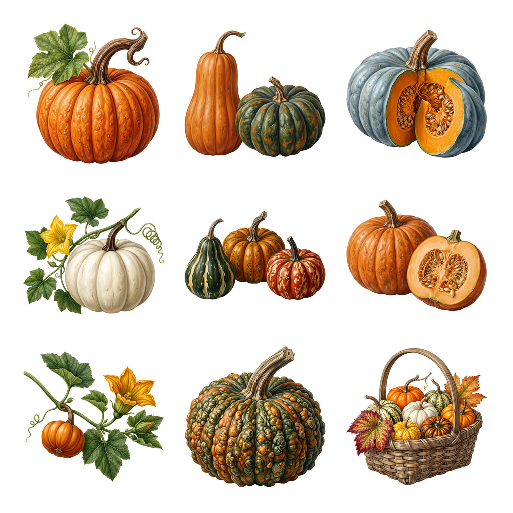 Pumpkin Varieties — Complete assortment