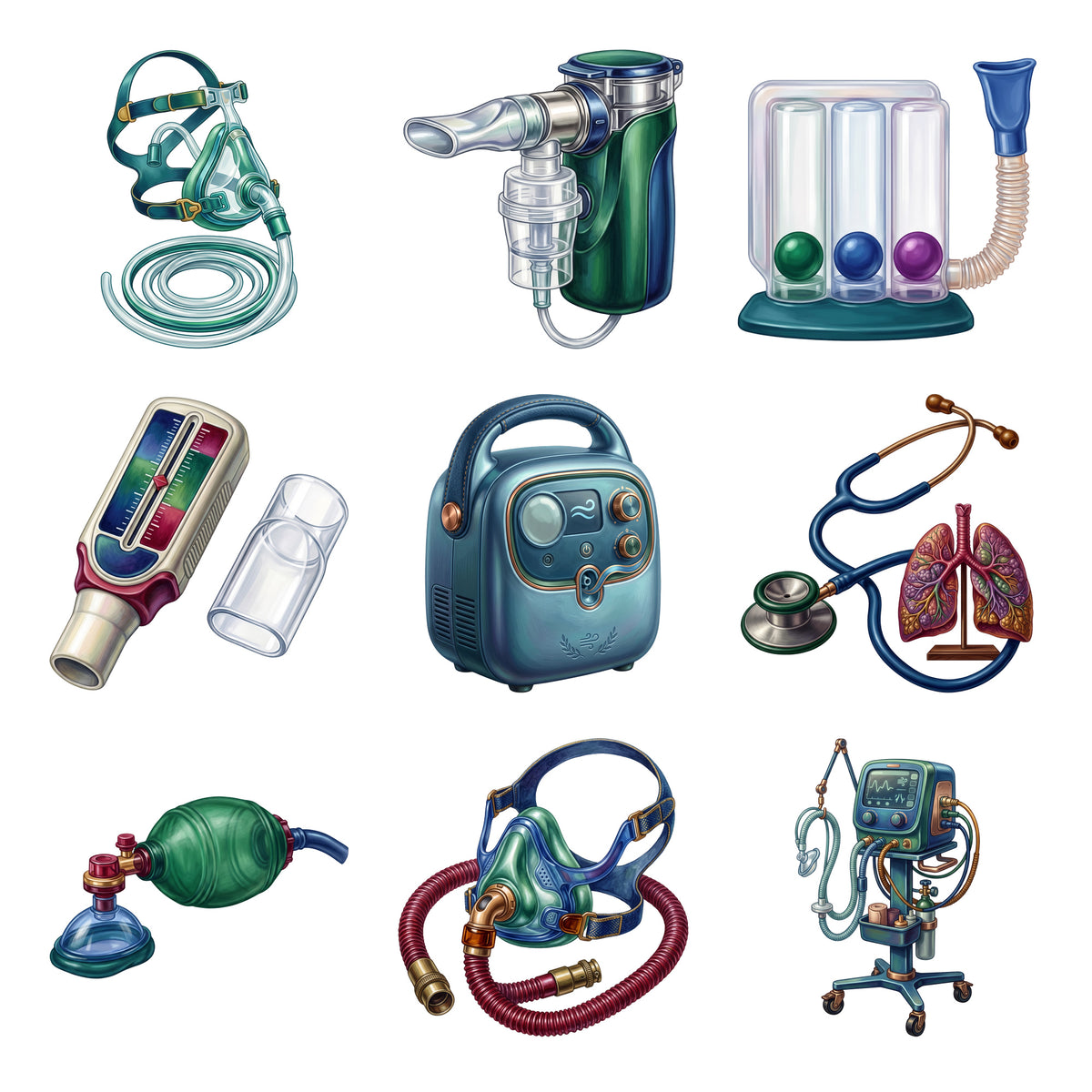 Respiratory Therapist Tools — Complete assortment