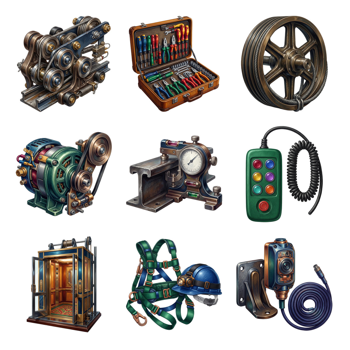 Elevator Technician Tools — Complete assortment