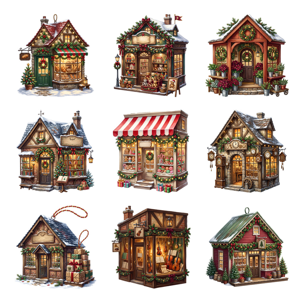 Christmas Village Shops — Complete assortment