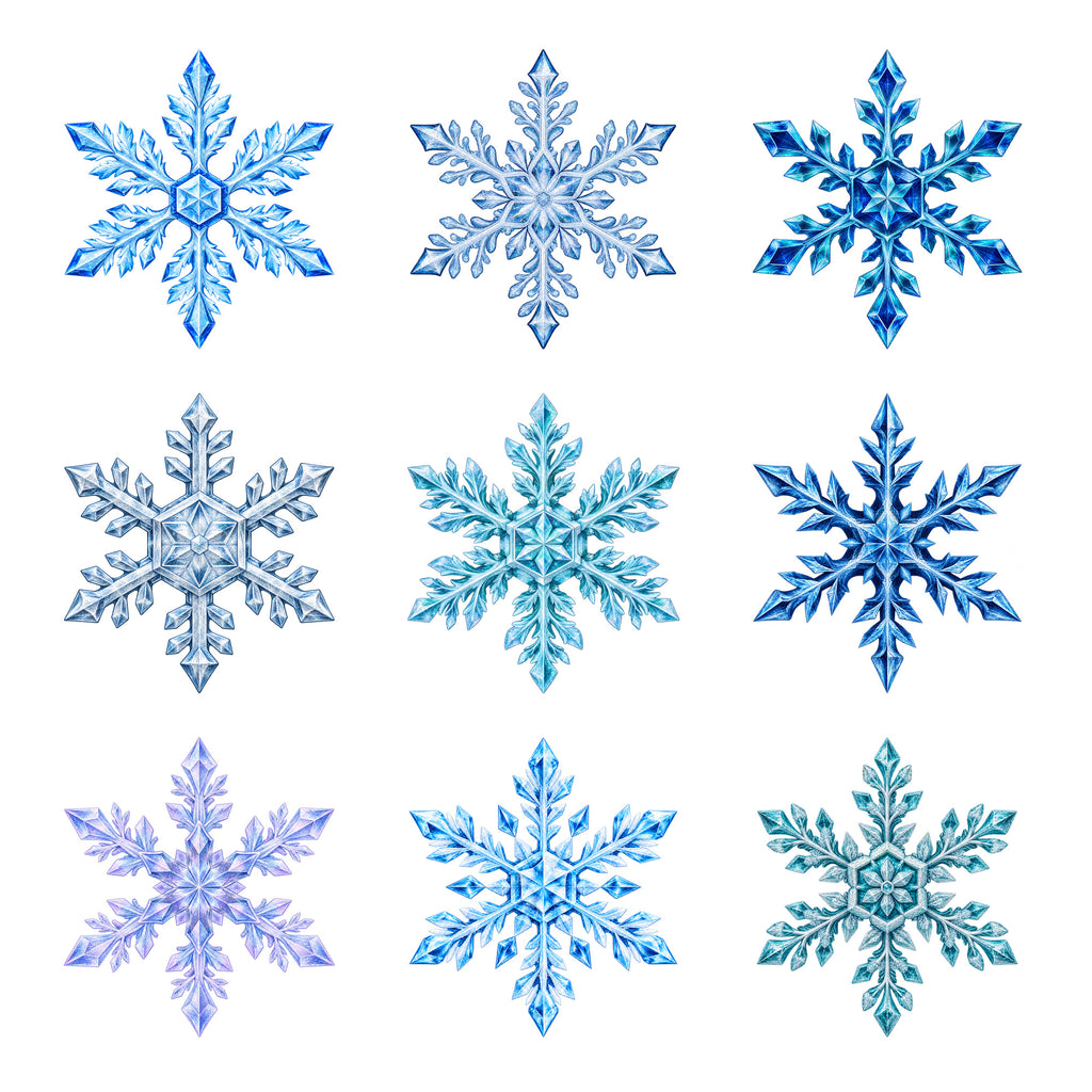 Winter Snowflakes — Complete assortment