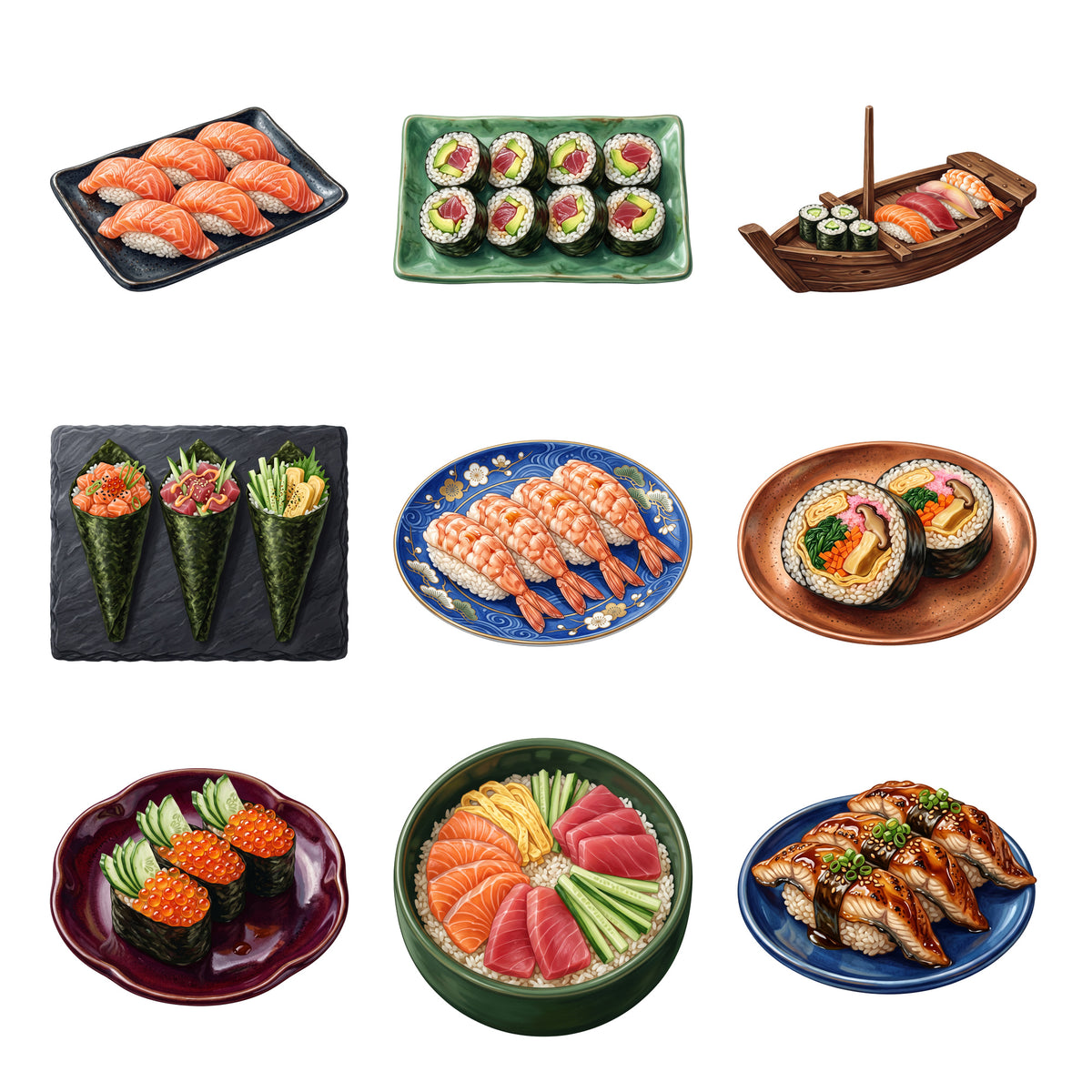 Sushi Bar Platters — Complete assortment