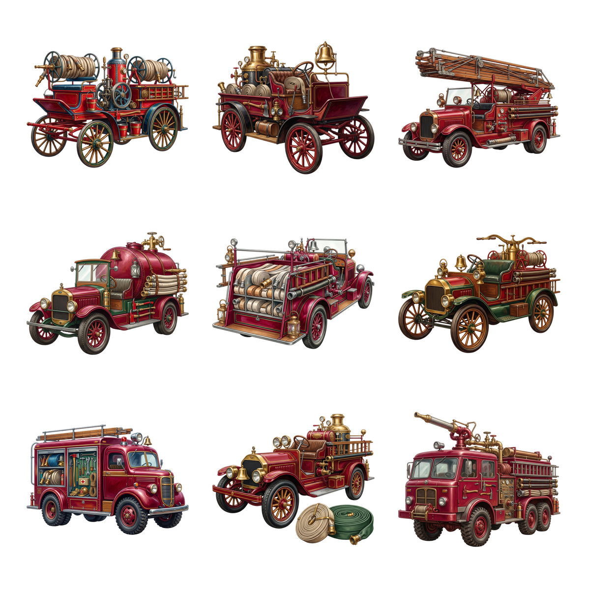 Vintage Fire Engines — Complete assortment