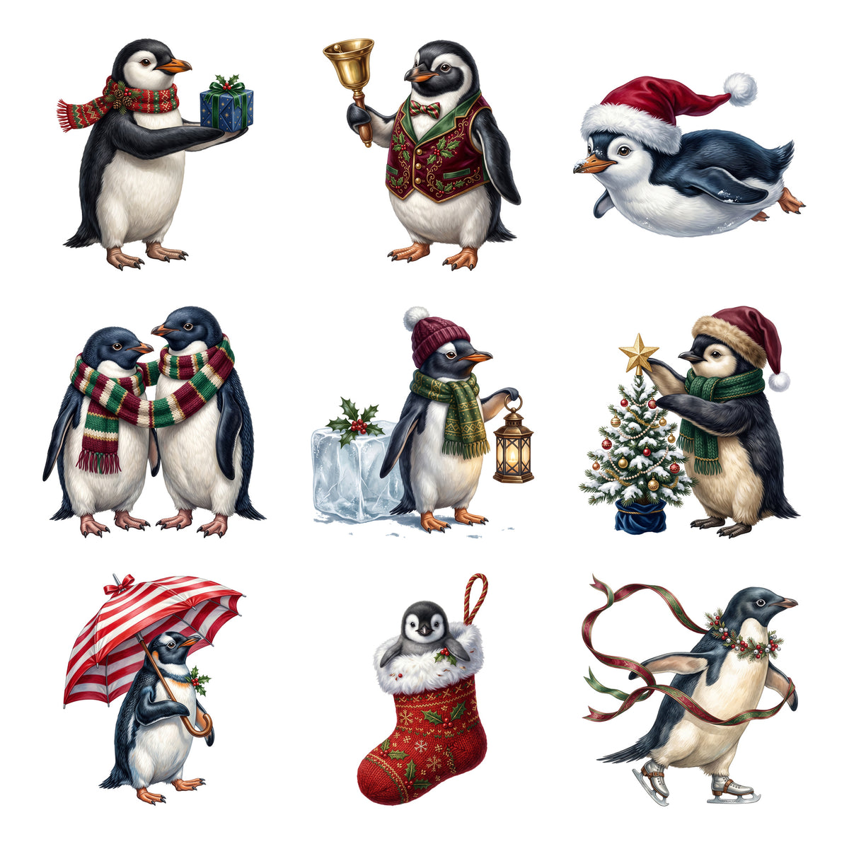 Penguin Christmas Party — Complete assortment