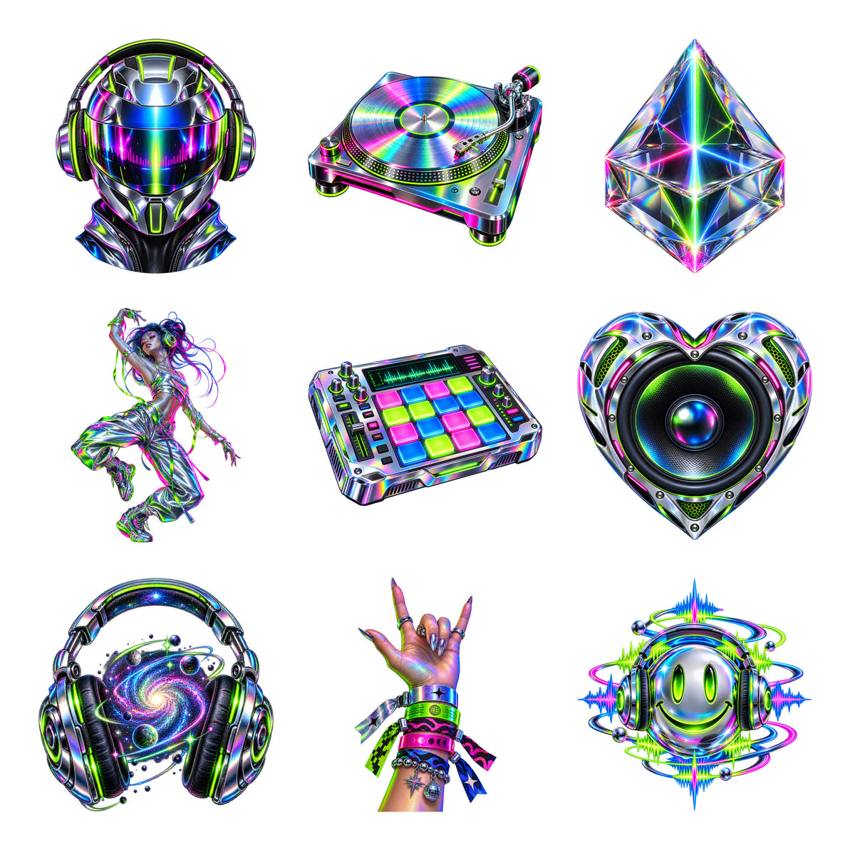DJ Rave EDM - After Midnight — Complete assortment
