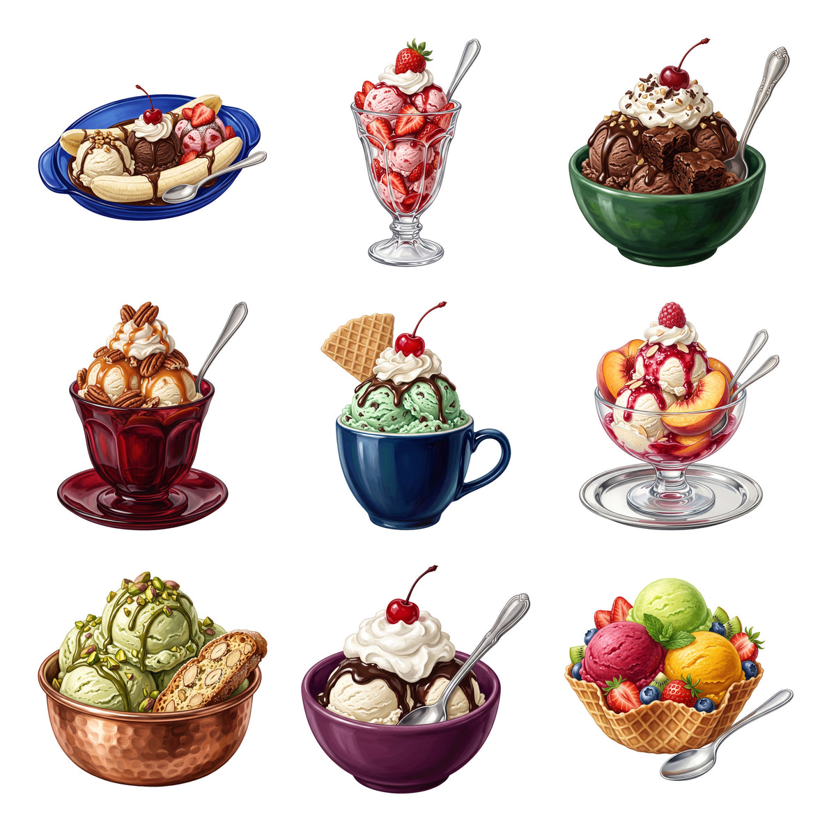 Ice Cream Sundae Parlor — Complete assortment