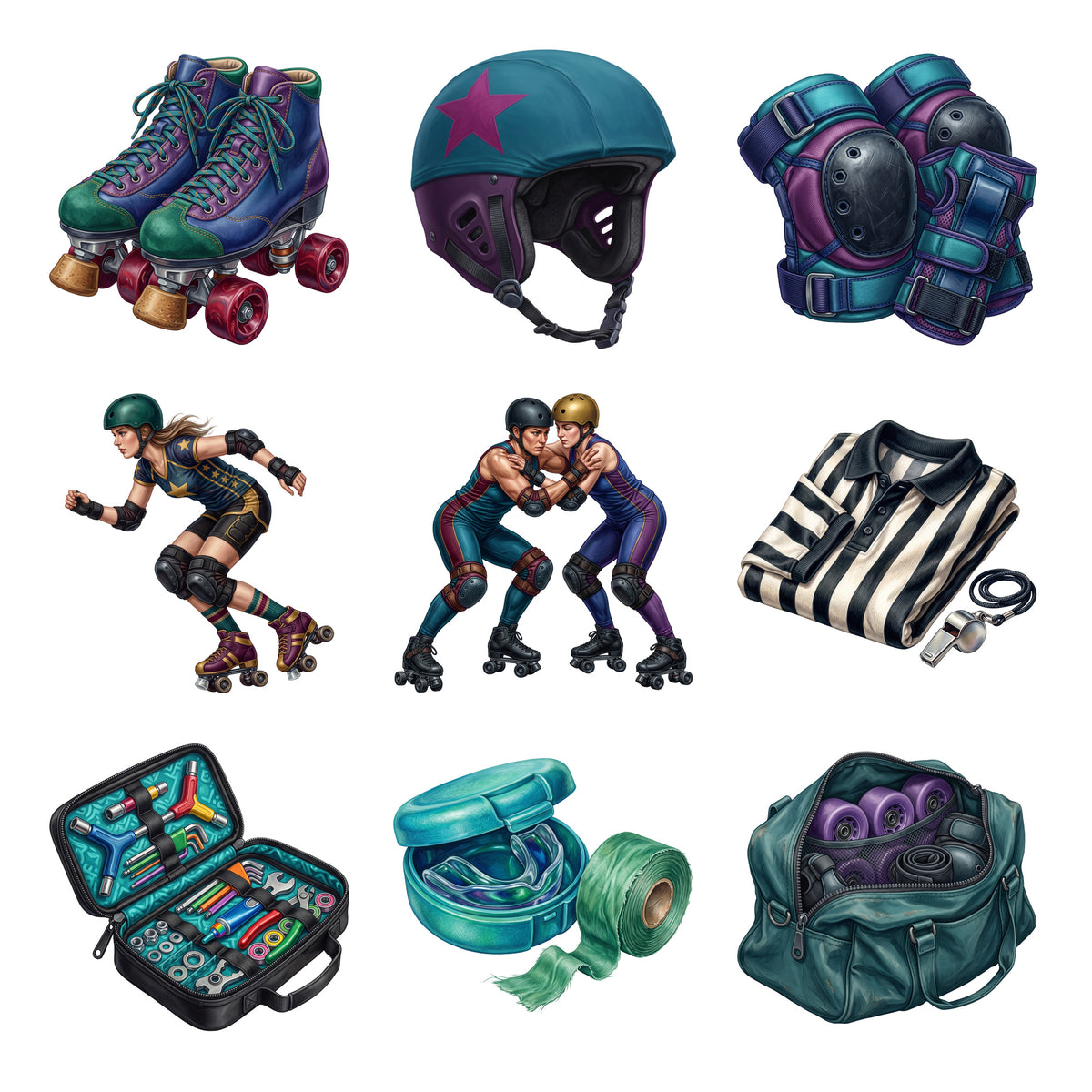 Roller Derby Gear — Complete assortment