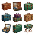 Vintage Suitcase Collection — Complete assortment