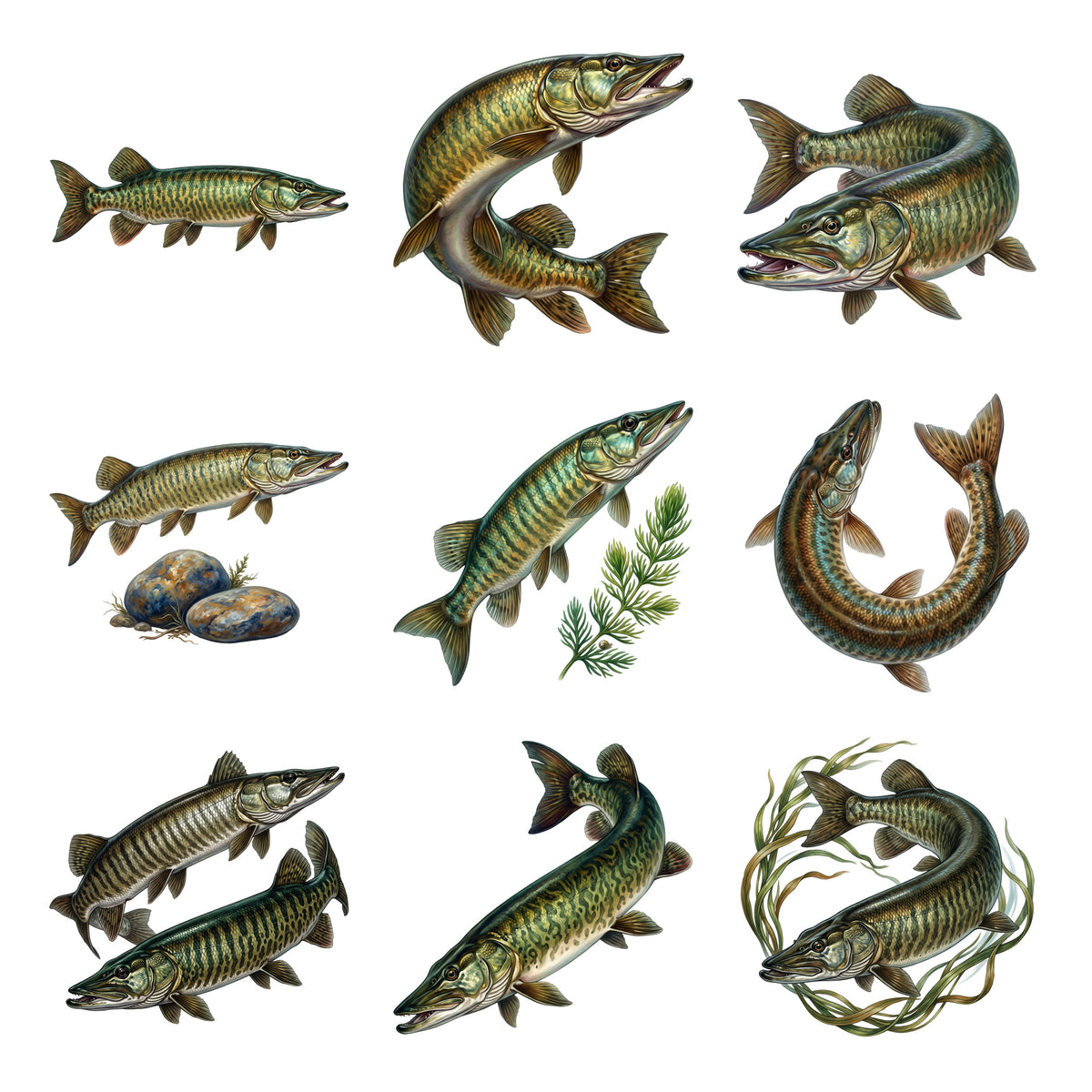 Muskellunge Legends — Complete assortment