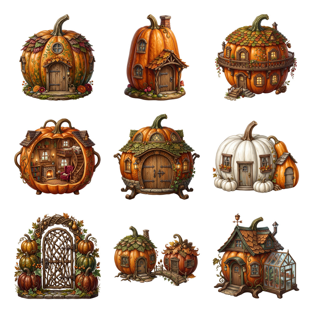 Pumpkin Cottage Village — Complete assortment