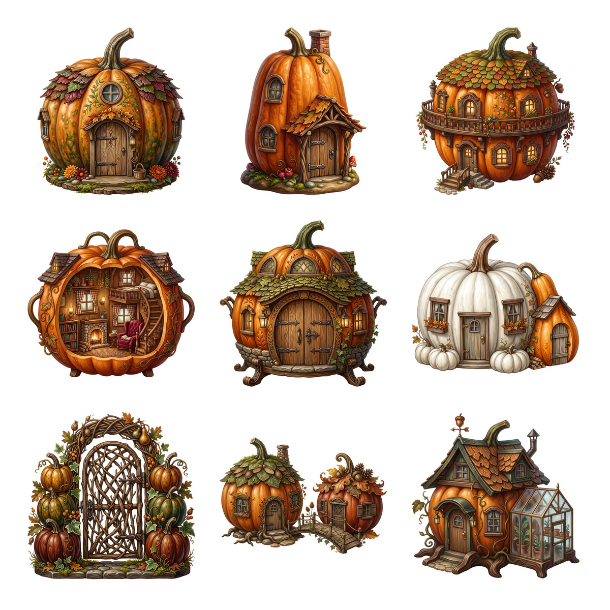 Pumpkin Cottage Village — Complete assortment