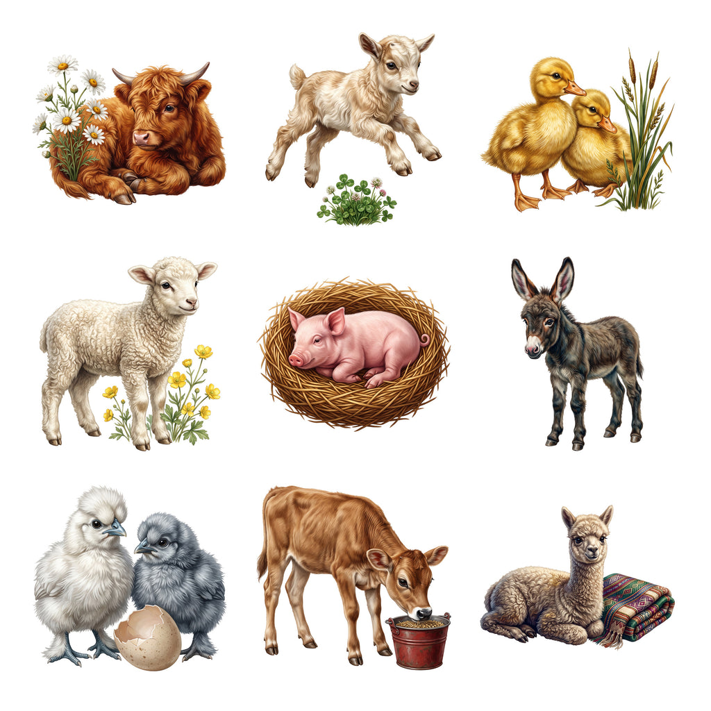 Barnyard Baby Animals — Complete assortment