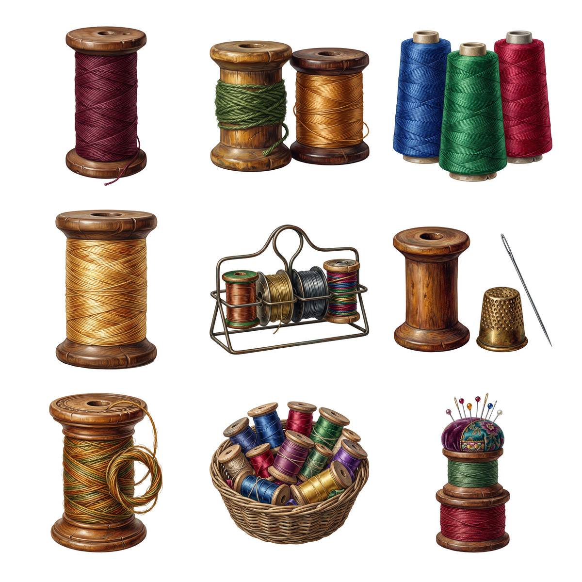 Vintage Spool Collection — Complete assortment