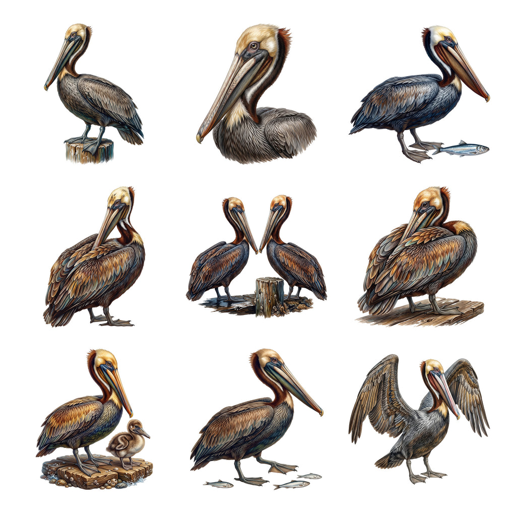 Pelicans at the Pier — Complete assortment