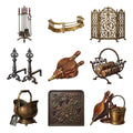 Antique Fireplace Tools — Complete assortment