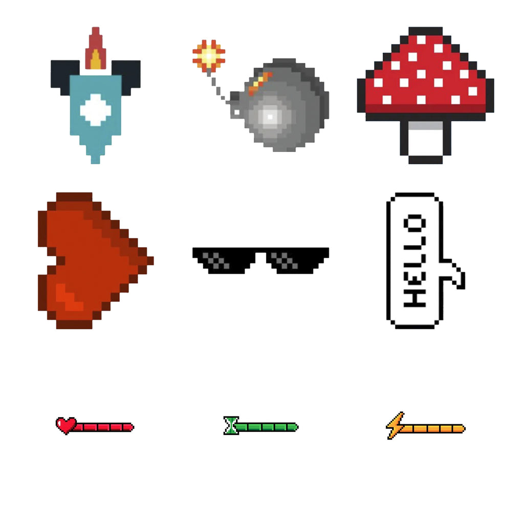 8-Bit - Arcade Power-Ups — Complete assortment