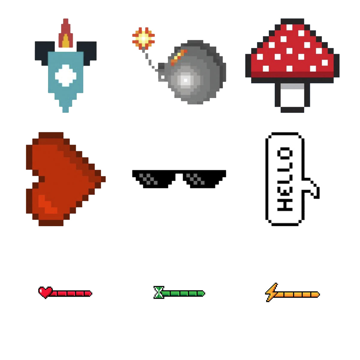 8-Bit - Arcade Power-Ups — Complete assortment