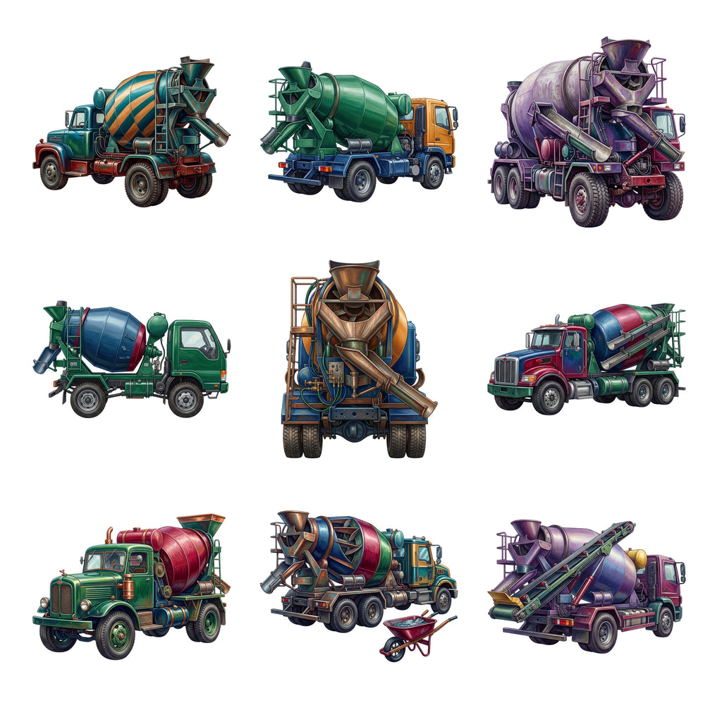 Concrete Mixer Trucks — Complete assortment