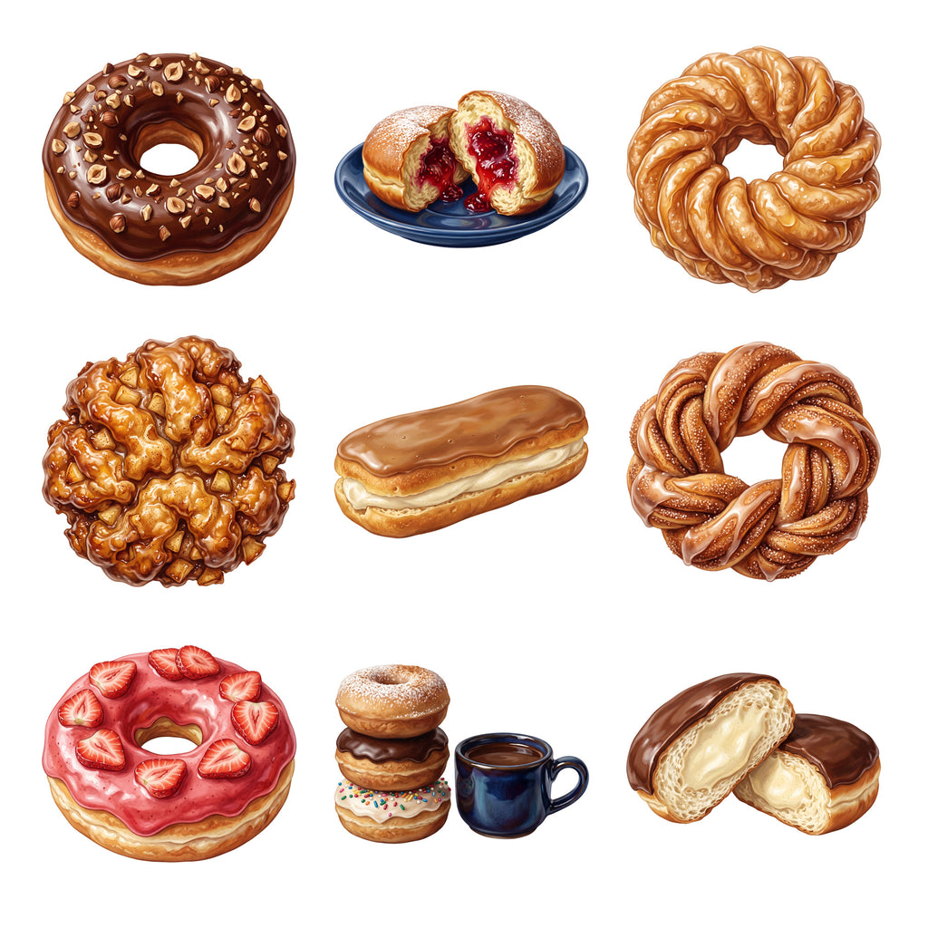 Donut Shop Window — Complete assortment