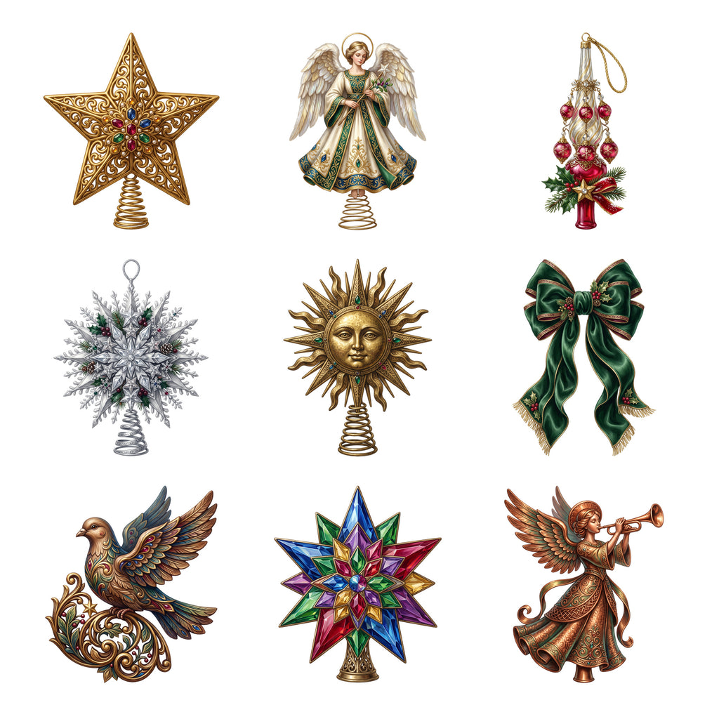 Christmas Tree Toppers — Complete assortment