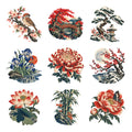 Ukiyo-e - Gardens and Seasons — Complete assortment