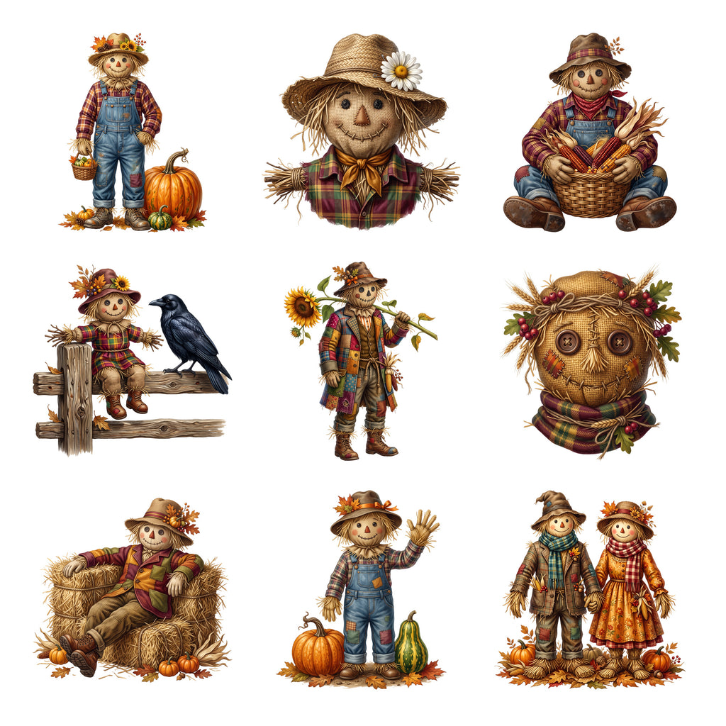 Harvest Scarecrow Patch — Complete assortment