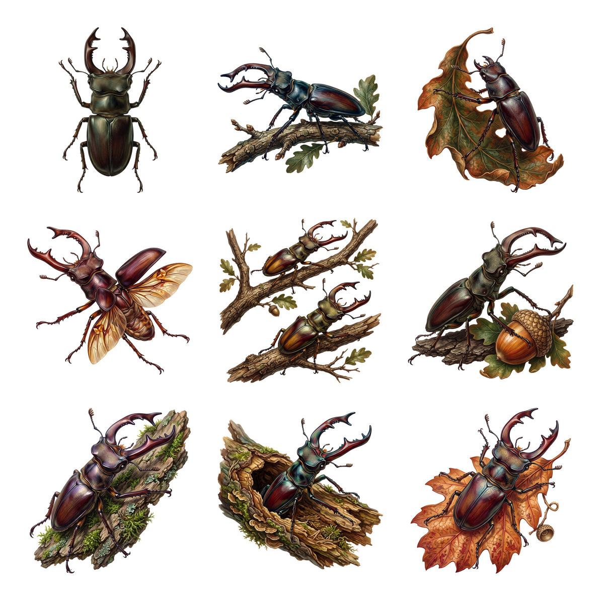 Stag Beetles — Complete assortment